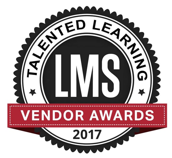 ServiceRocket LMS Vendor Awards 2017 Talented Learning Learndot